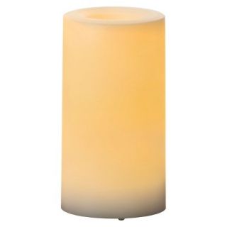 Outdoor Plastic Candle White 3x6