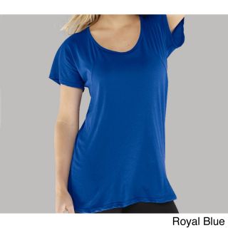 Los Angeles Pop Art Bella Womens Relaxed Raglan T shirt Blue Size S (4  6)