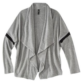 labworks Womens Drape Collar Sweatshirt   Gray XL