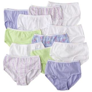 Fruit Of The Loom Girls 12 Pack Brief   Assorted 4