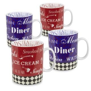 Konitz American Diner Mugs (set Of 4)