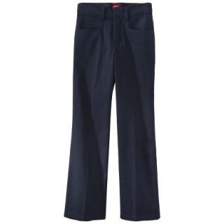 Dickies Girls Classic Fit Stretch Flare Bottom Pant   Navy 14