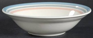International Coronado Coupe Cereal Bowl, Fine China Dinnerware   Blue,Gray&Pink
