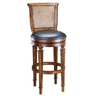 Counter Stool Hillsdale Furniture Distressed Red Brown (Cherry) Dalton Cane