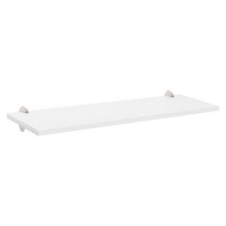 Wall Shelf White Sumo Shelf With Stainless Steel Ara Supports   45W x 12D