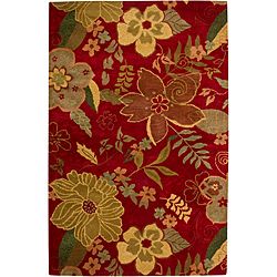 Hand tufted Hesiod Red Rug (9 X 12)