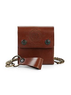 Polo Ralph Lauren Leather Chain Wallet   Brown