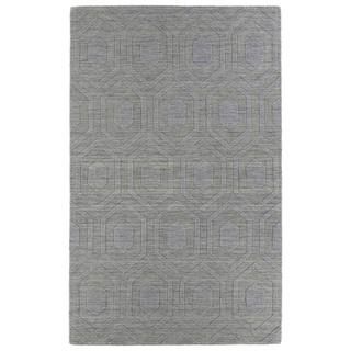 Trends Steel Grey Loft Wool Rug (96 X 136)