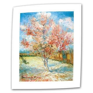 Vincent Van Gogh Pink Peach Tree Flat Canvas Art