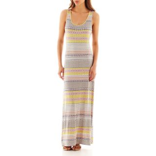 A.N.A Sleeveless Print Maxi Dress, Multi Stripe Print