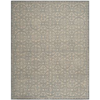 Safavieh Handmade Moroccan Cambridge Dusty Blue/ Cement Wool Rug (5 X 8)