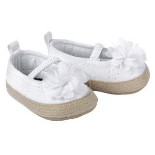 Just One YouMade by Carters Newborn Girls Eyelet Espadrille   White NB
