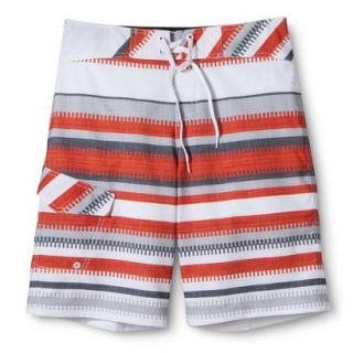 Mossimo Supply Co. Mens 11 Striped Hybrid Short   Ripe Red 36