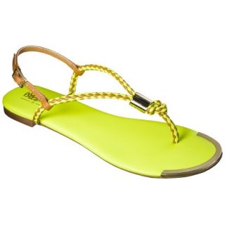 Womens Mossimo Audrey Braided Strap Sandal   Yellow 7