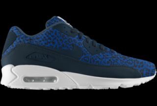 Nike Air Max 90 Engineered Mesh iD Custom Mens Shoes   Blue