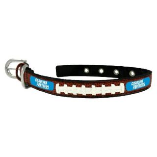 Carolina Panthers Classic Leather Small Football Collar