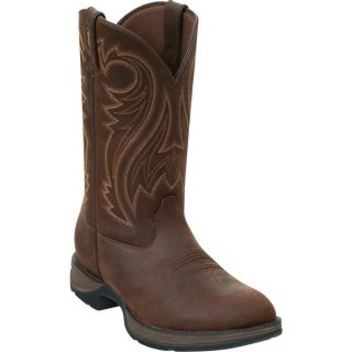Durango Rebel 12 Inch Pull On Western Boot   Chocolate, Size 11 1/2 Wide, Model