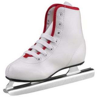 Girls American Little Rocket Double Runner Ice Skates   White (12)