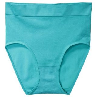 Gilligan & OMalley Womens Seamless High Rise Brief   Tableaux Turquoise S