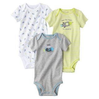 Just One YouMade by Carters Newborn Boys 3 Pack Bodysuit   Yellow9 M