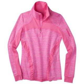 C9 by Champion Womens Premium 1/4 Zip Spacedye Pullover   Popsicle Pink XL