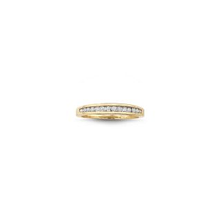 1/4 CT. T.W. Diamond Wedding Band 10K Gold, Yellow/Gold, Womens