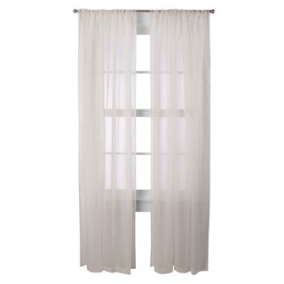 Room Essentials Voile Window Sheer Pair   Ivory (60x84)