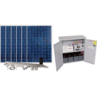 BPS Backup Solar Power Source   4400 Watt System, 120 Volt, 4 Batteries, 6