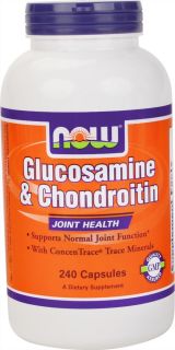 NOW Foods   Glucosamine and Chondroitin Caps   240 Capsules