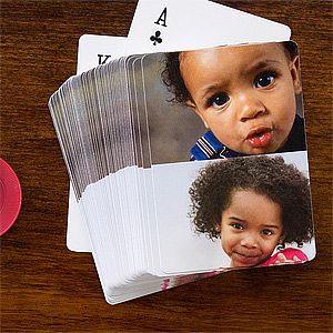 Personalized Photo Playing Cards   Two Pictures