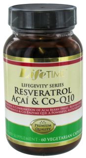 LifeTime Vitamins   Resveratrol Acai & Co Q10   60 Vegetarian Capsules