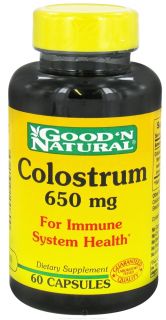 Good N Natural   Colostrum 650 mg.   60 Capsules