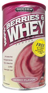 Biochem by Country Life   Berries & Whey Berry Flavor   11.1 oz.