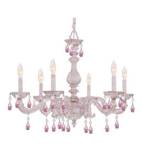 Sutton 6 Light Chandeliers in Antique White 5036 AW RO MWP