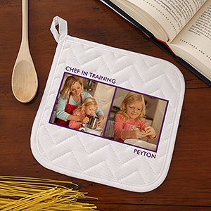 Personalized Kids Photo Potholder   Two Photos   Picture Perfect