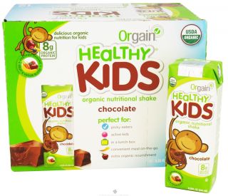 Orgain   Healthy Kids Organic Ready To Drink Meal Replacement Chocolate   12 Pack LUCKY DEAL