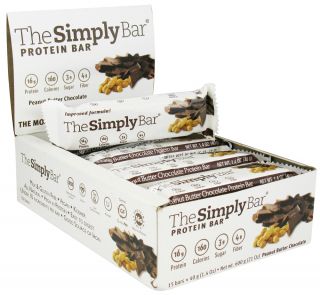 The Simply Bar   Protein Bar Peanut Butter Chocolate   1.4 oz.