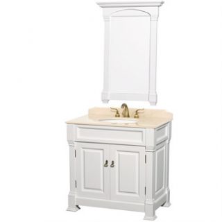 Andover 36 Traditional Bathroom Vanity Set by Wyndham Collection   White