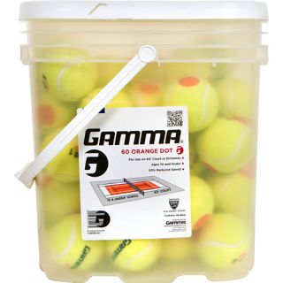 Gamma 60 Orange Dot 48 Ball Bucket Gamma Tennis Balls