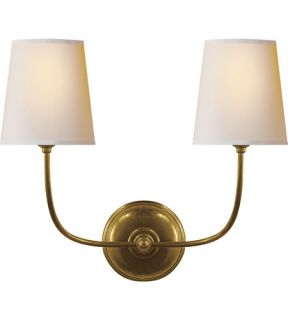 Thomas Obrien Vendome 2 Light Wall Sconces in Hand Rubbed Antique Brass TOB2008HAB NP