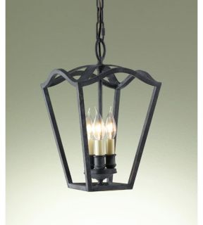 Kings Table 3 Light Foyer Pendants in Antique Forged Iron F2324/3AF