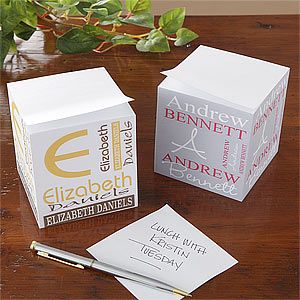 Personalized Note Pad Paper Cubes   Personally Yours