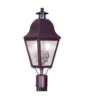 Amwell 2 Light Post Lights & Accessories in Bronze 2552 07