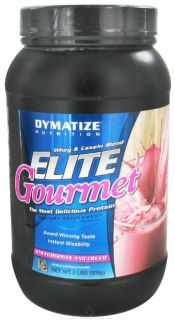 Dymatize Nutrition   Elite Gourmet Protein Whey & Casein Blend Powder Strawberries & Cream   2 lbs.