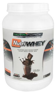 NutriForce Sports   NutriWhey All Natural Whey Protein Powder Belgian Chocolate   2 lbs.