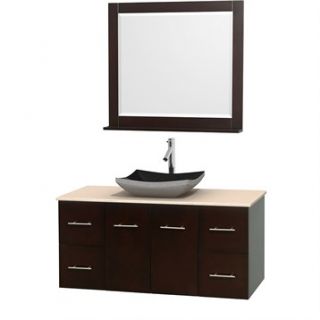 Centra 48 Single Bathroom Vanity Set for Vessel Sink by Wyndham Collection   Es