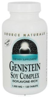 Source Naturals   Genistein Soy Complex Isoflavone Rich 1000 mg.   120 Tablets