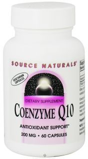 Source Naturals   CoEnzyme Q 10 200 mg.   60 Vegetarian Capsules