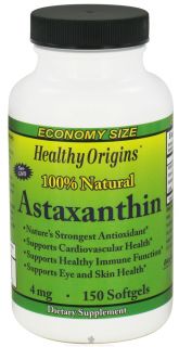 Healthy Origins   Astaxanthin 4 mg.   150 Softgels