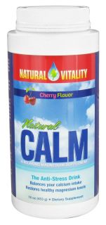 Natural Vitality   Natural Calm Anti Stress Drink Cherry Flavor   16 oz.